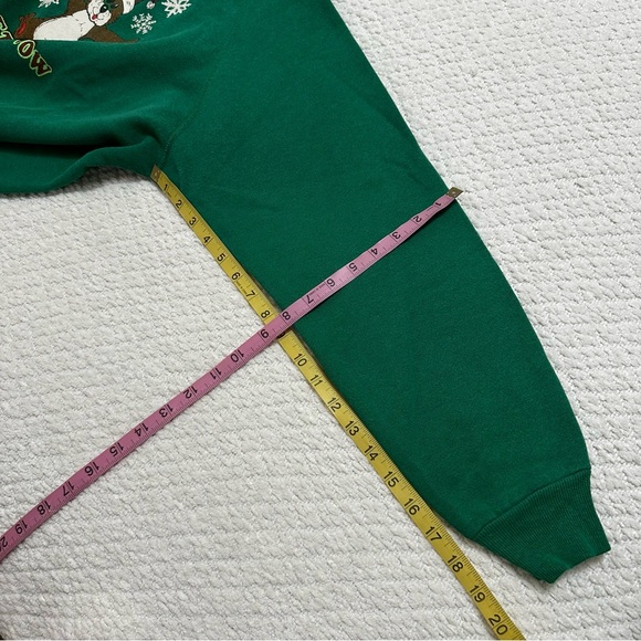 Vintage Hanes Sport Let It Snow Bear Hug Christmas Sweater Adult Size XL - Picture 5 of 7